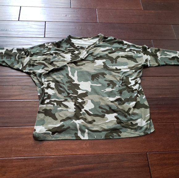 Tops - Women Camo Sleep Shirt